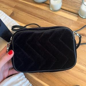 Sandro Black Velvet Bag